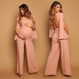 Kara Jumpsuit in Pink - Maternity